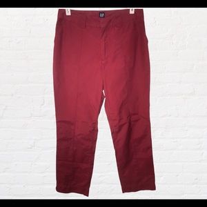 Vtg GAP Dark Red Lightweight Chino Style Pants. Sz 4.
